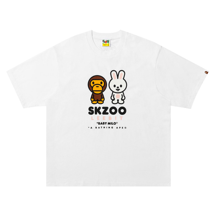 BAPE x Stray Kids Leebit Baby Milo Tee 'White'