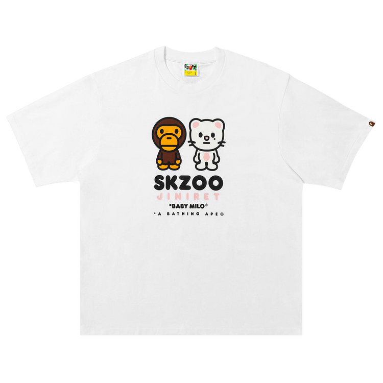 BAPE x Stray Kids Jiniret Baby Milo Tee 'White'
