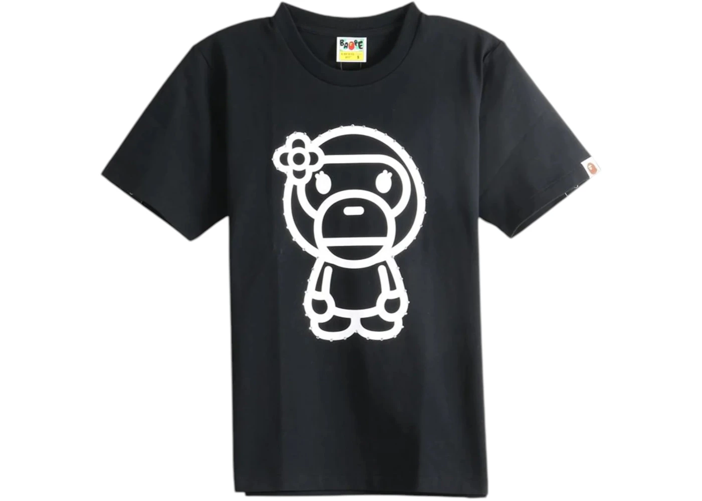 BAPE Women's Crystal Stone Big Baby Lisa Tee (SS26) Black/White
