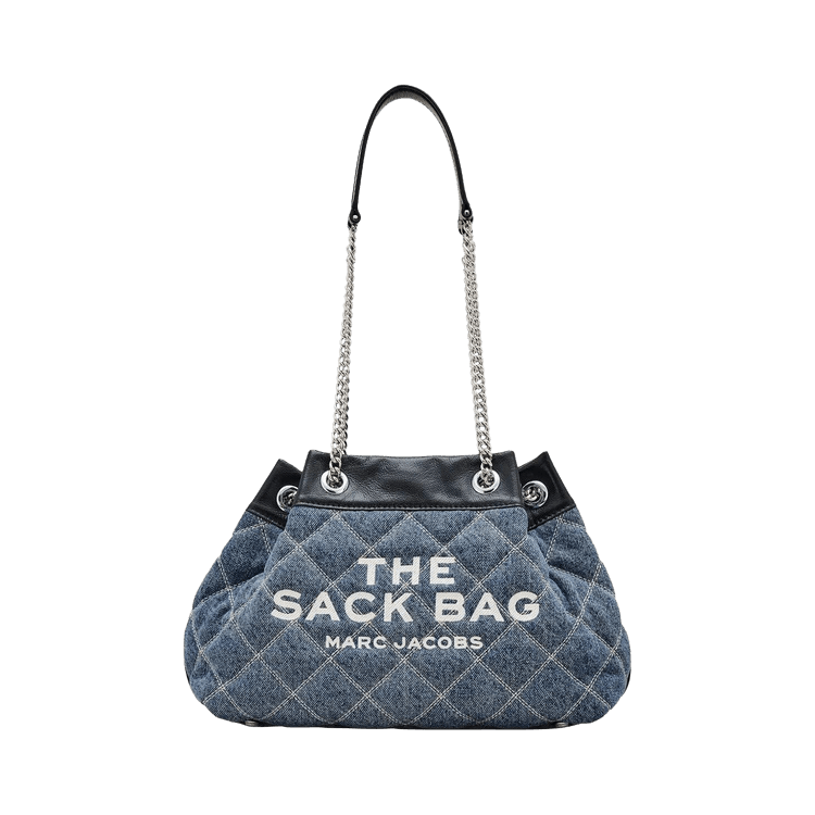 Marc Jacobs The Chain Sack Quilted Denim Bag 'Light Wash'