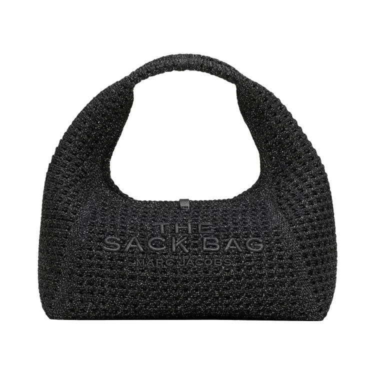 Marc Jacobs The Mini Lurex Crochet Sack Bag 'Onyx'