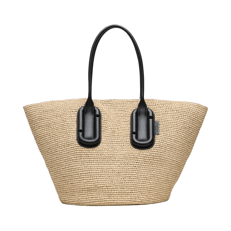Marc Jacobs The Babe Tote In Woven 'Natural'