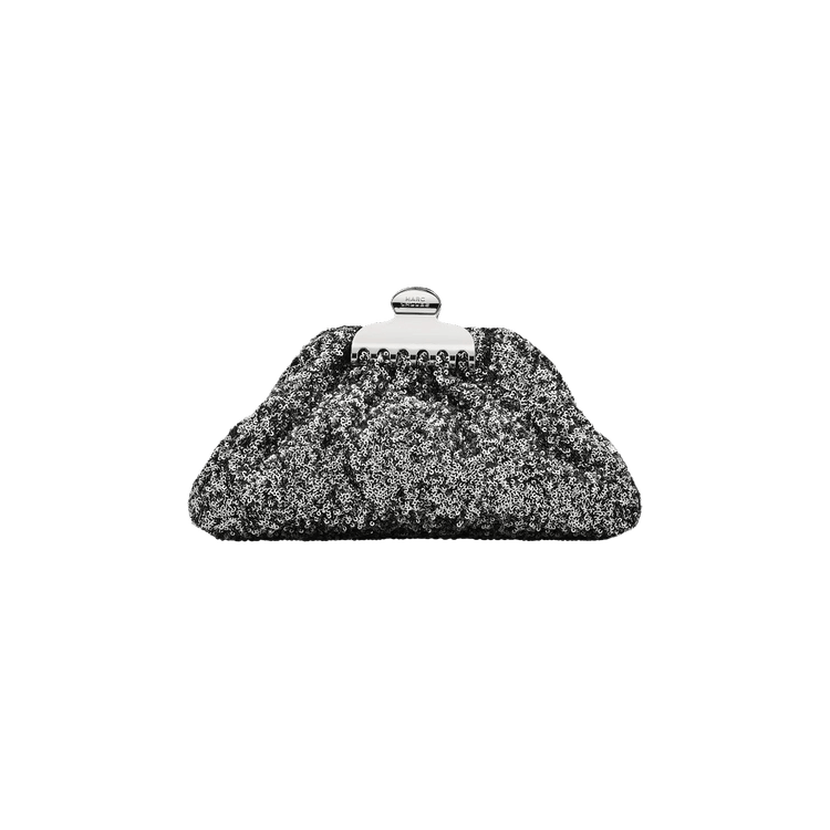 Marc Jacobs The Small Claw Clip Clutch Bag 'Silver'