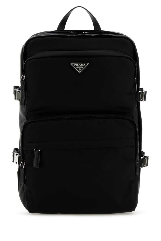 Prada Triangle-Logo Backpack