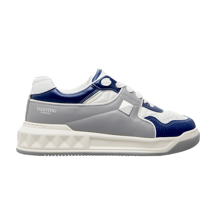 Valentino One Stud Low 'White Grey Blue'