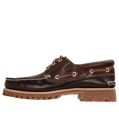 Timberland 3-Eye Lug Handsewn Boat Shoe 'Brown'