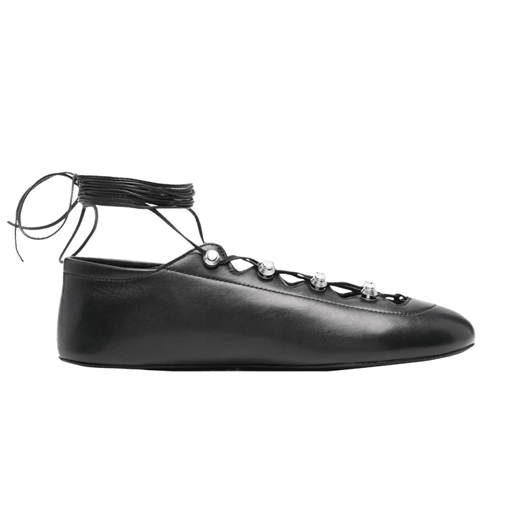Alexander Wang Wmns Vyollette Lace Up Flat 'Black'