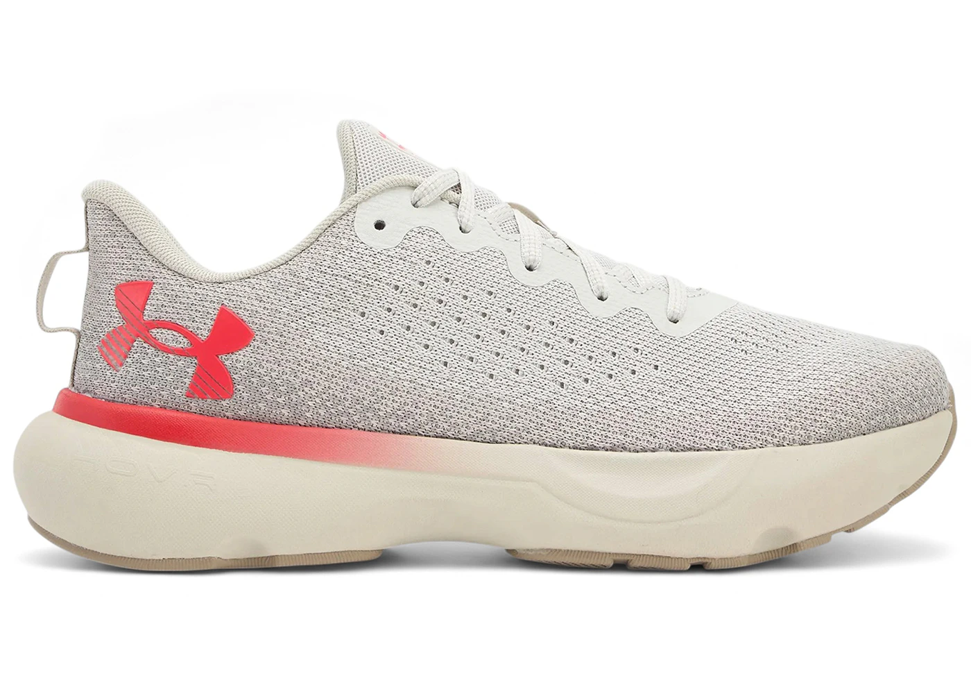 Under Armour Infinite Summit White Khaki Base Racer Red