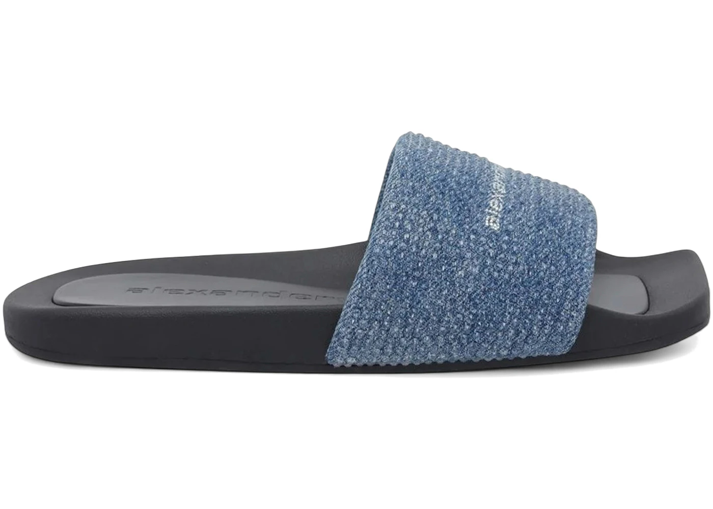 Alexander Wang Denim Hotfix Pool Slide Vintage Medium Indigo (Women's)