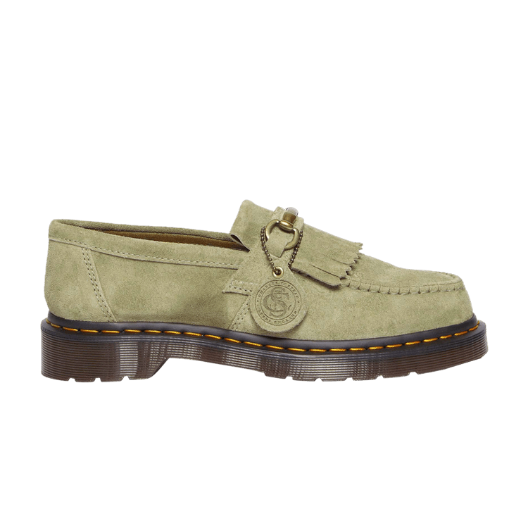 Dr. Martens Adrian Snaffle Desert Oasis Suede Loafers 'Pale Olive'