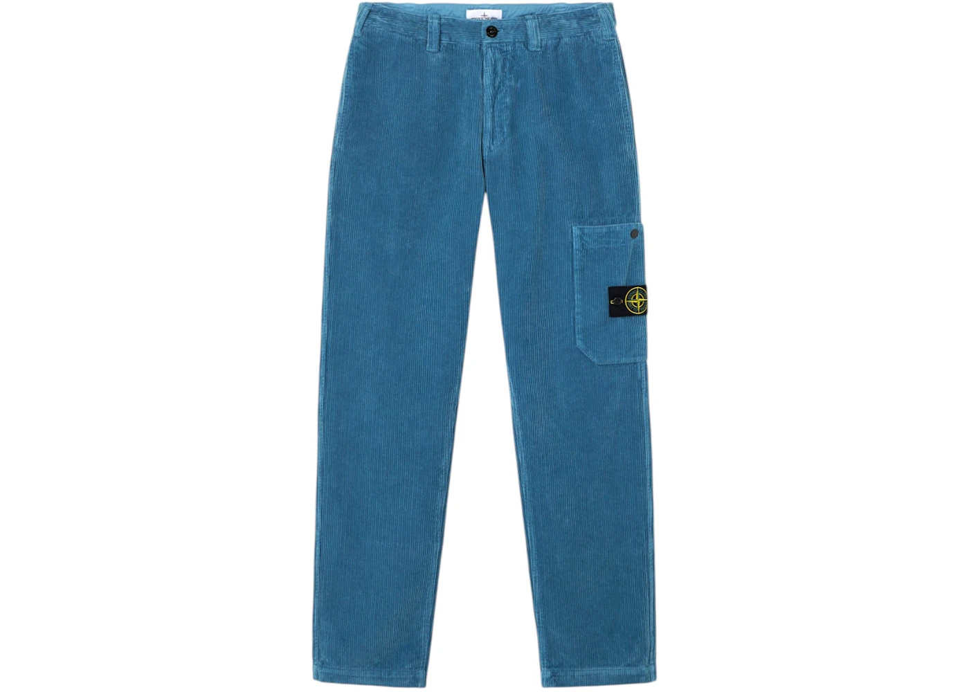 Stone Island Organic Cotton Corduroy 800 3100039 Pants Steel Blue