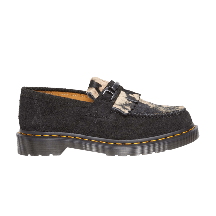 Dr. Martens Adrian Snaffle Hair On Loafer 'Black Beige'