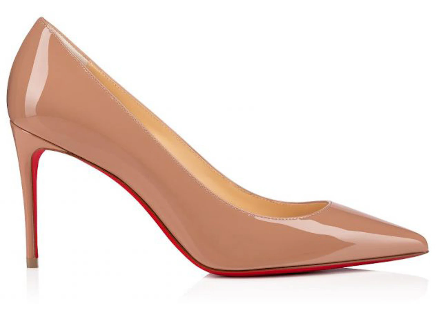 Christian Louboutin Kate 85mm Pump Nude Patent Leather