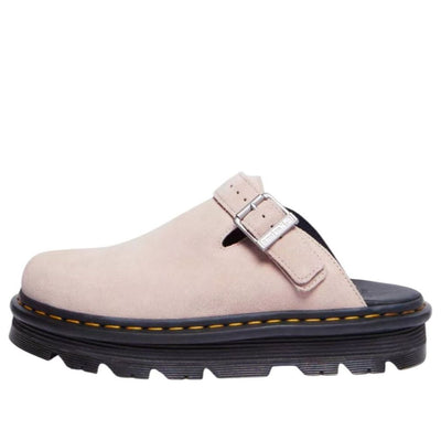 Dr. Martens Zebzag Suede Mules 'Powder Pink'