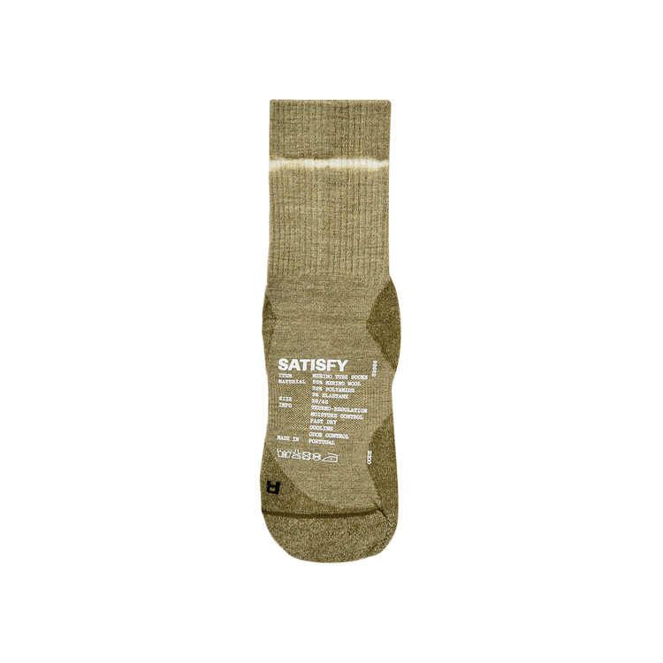 SATISFY Merino Nylon Tube Socks 'Tie Dye Covert Green'