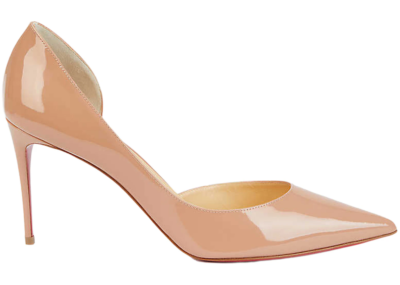 Christian Louboutin Iriza 85mm Pump Nude Patent Leather