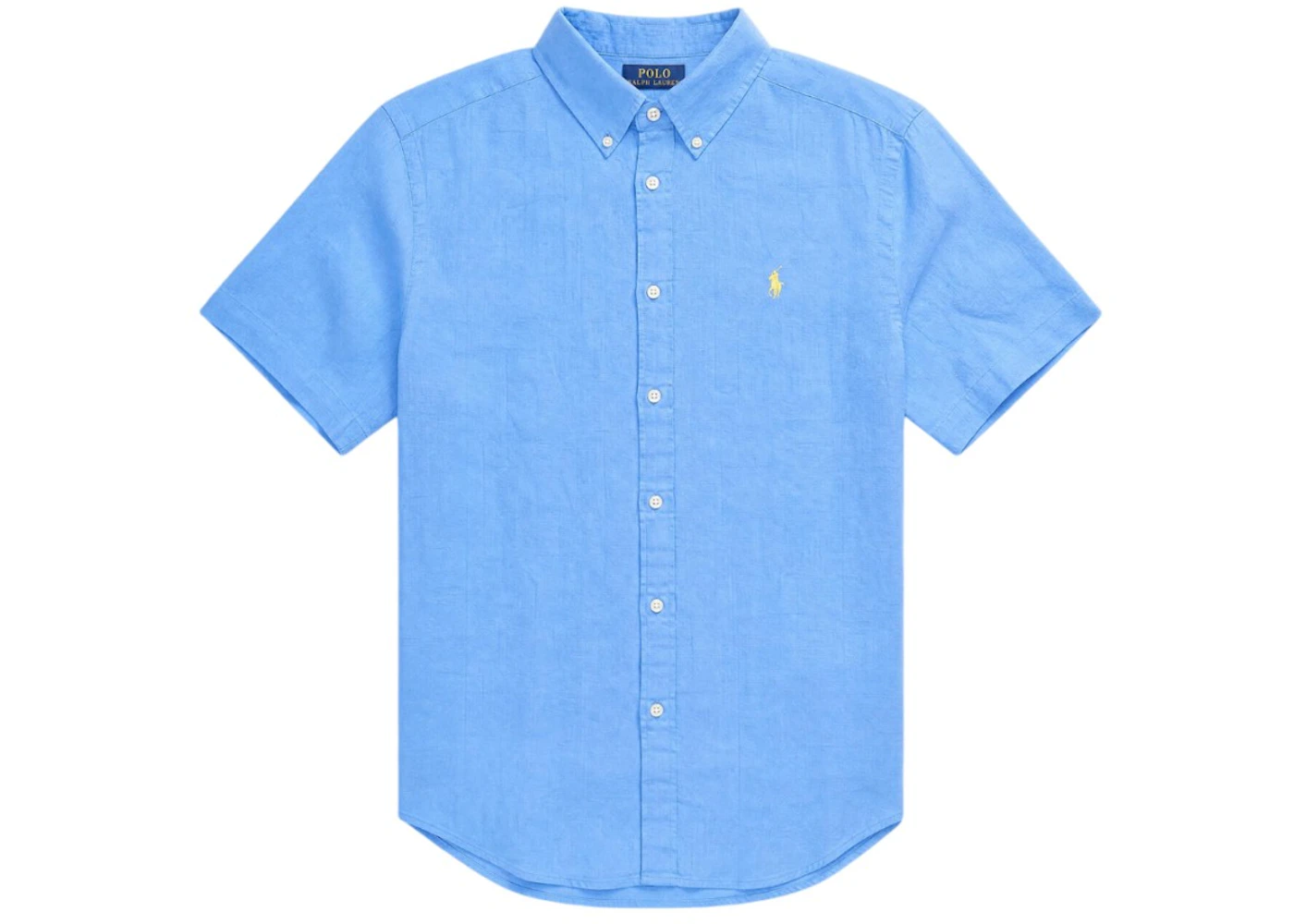 Polo Ralph Lauren Short-Sleeve Linen Kids Shirt Harbor Island Blue