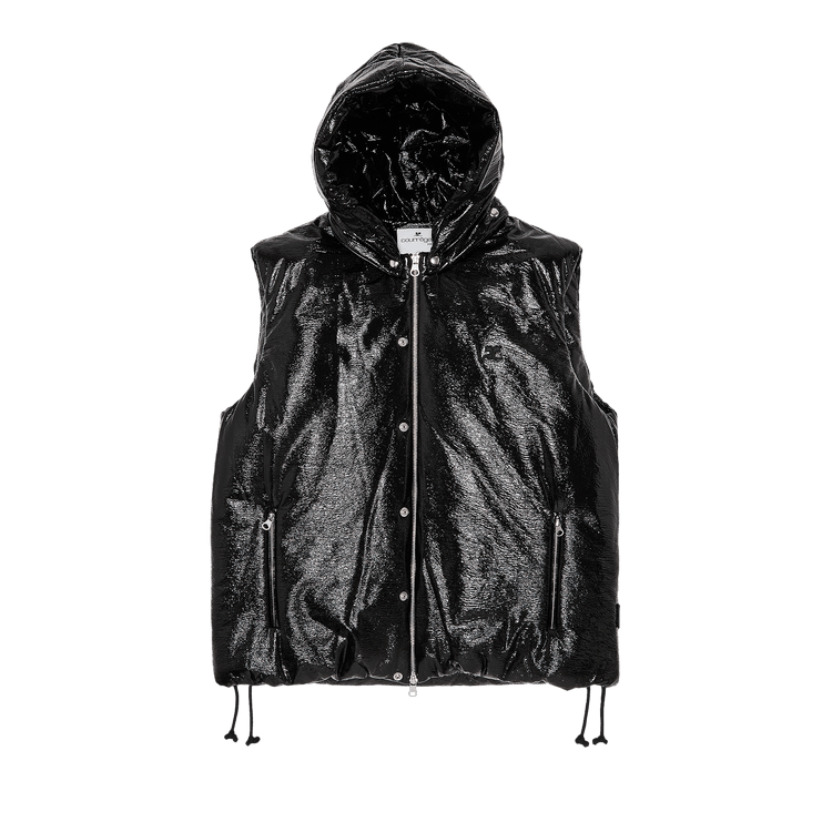 Courrèges AC Vinyl Sleeveless Puffer Jacket 'Black'