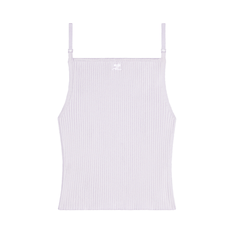 Courrèges Rib Knit Tank Top 'Mist'