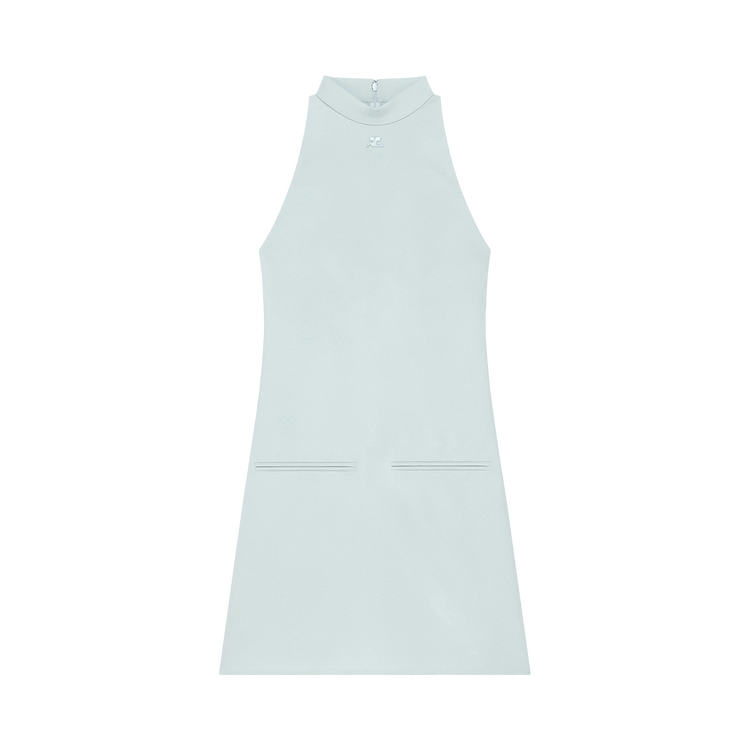 Courrèges Heritage Crepe A-Line Dress 'Cloud Blue'