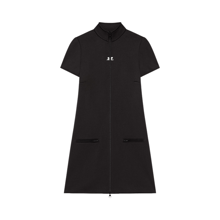 Courrèges Interlock Tracksuit Mini Dress 'Black'