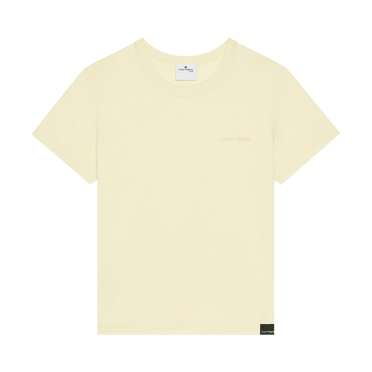 Courrèges Embroidered T-Shirt 'Limoncello'