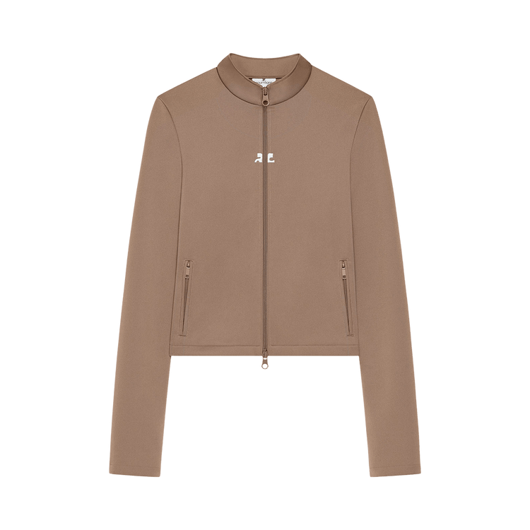 Courrèges Biker Tracksuit Interlock Jacket 'Mocha'