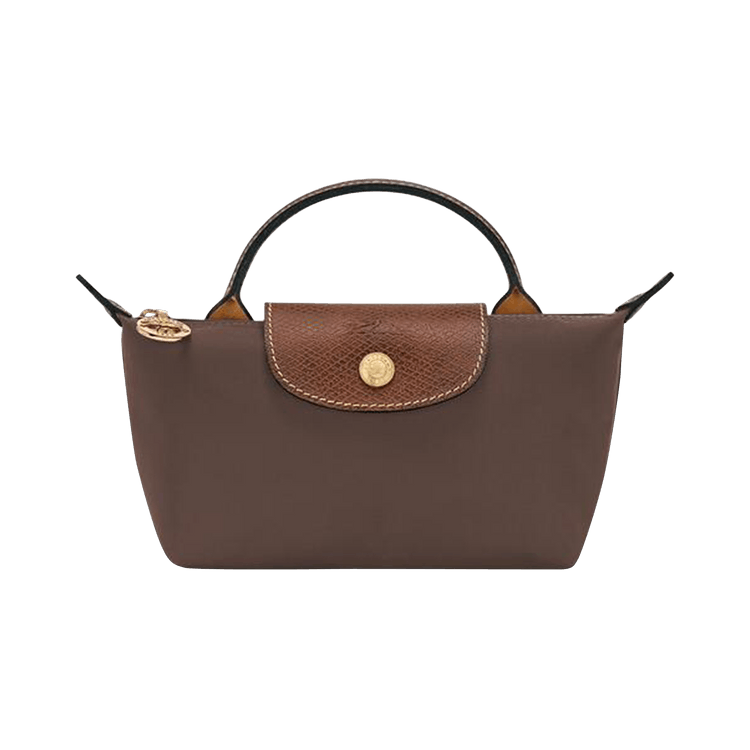 Longchamp Le Pliage Original Pouch With Handle 'Mocha'