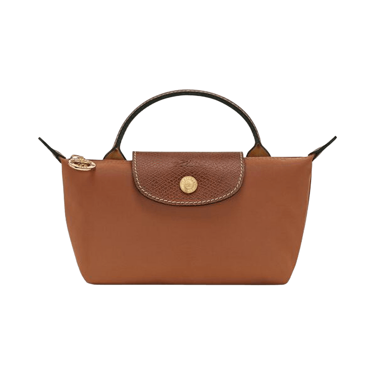 Longchamp Le Pliage Original Pouch With Handle 'Cognac'
