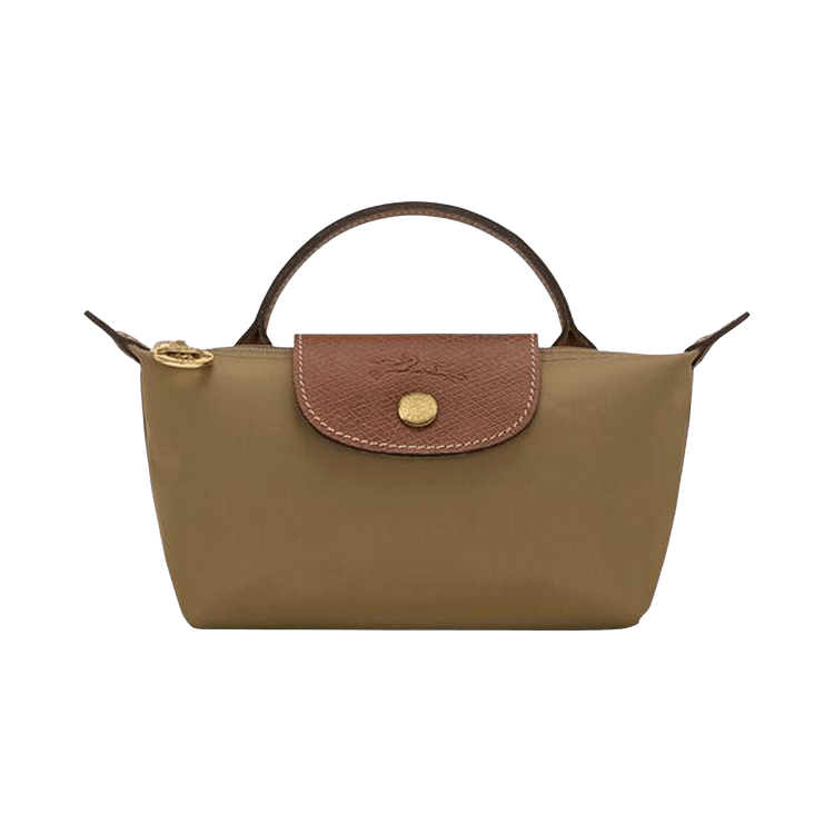 Longchamp Le Pliage Original Pouch With Handle 'Olive'