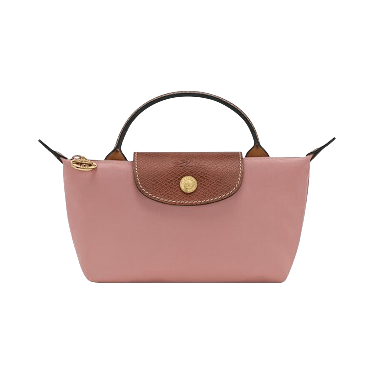 Longchamp Le Pliage Original Pouch With Handle 'Pink Tea'