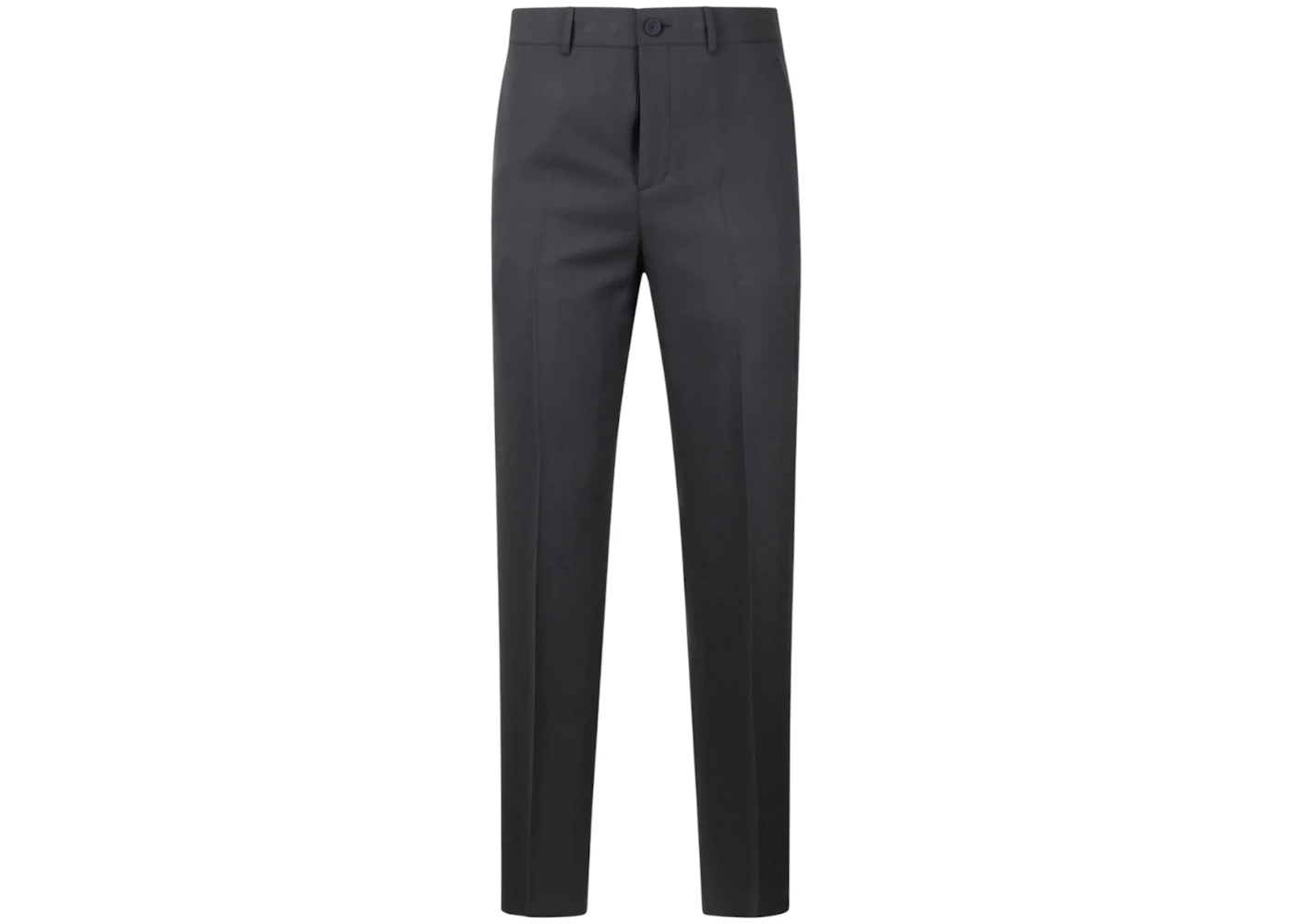 Dior Button Detailed Wool Straight-Leg Pants Grey