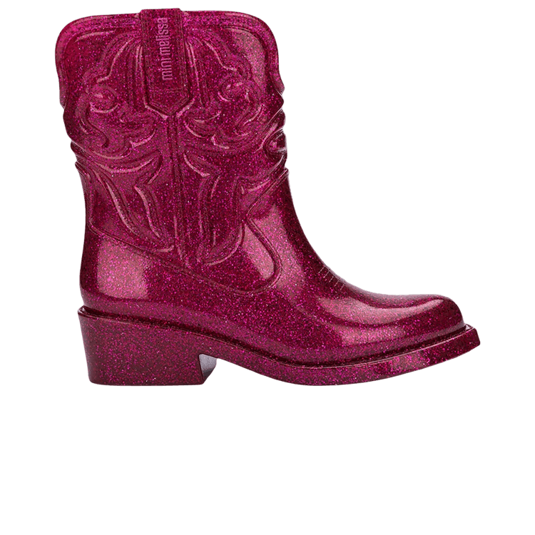 Melissa Mini Texas Boot 'Glitter Pink'
