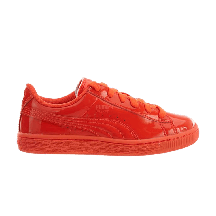 Puma Basket Classic Patent Little Kids 'Red Blast'