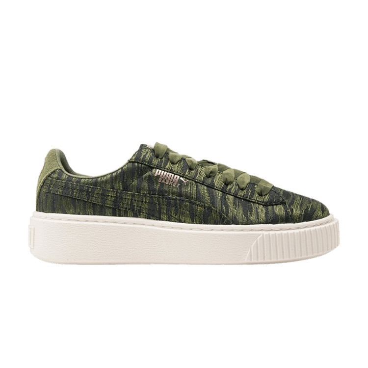 Puma Wmns Basket Platform 'Velvet Rope - Olive Night'