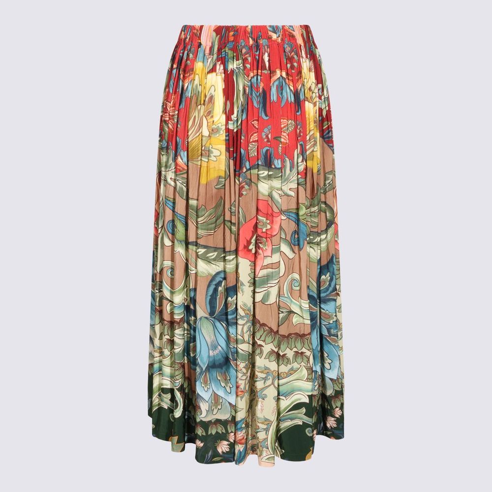Farm Rio Printed Pleated Skirt