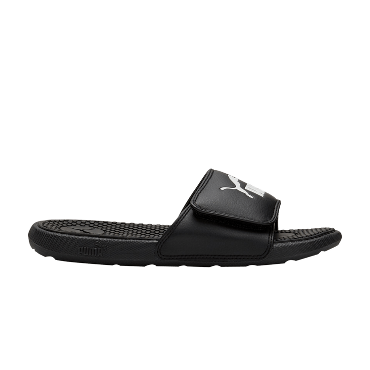 Puma Cool Cat 5 Slide Big Kid 'Black White'