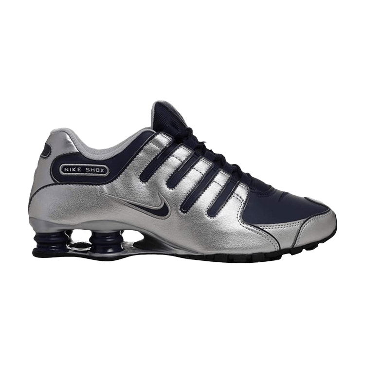 Nike Shox NZ 'Metallic Silver Midnight Navy'