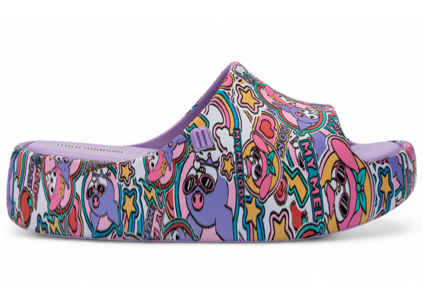 Melissa Mini Melissa Free Platform Slide Hello Kitty and Friends Lilac Yellow (Kids)
