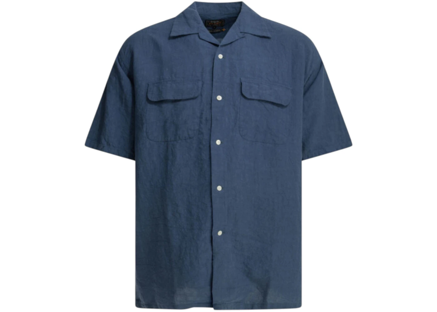 Beams Plus Casual Linen Shirt Blue