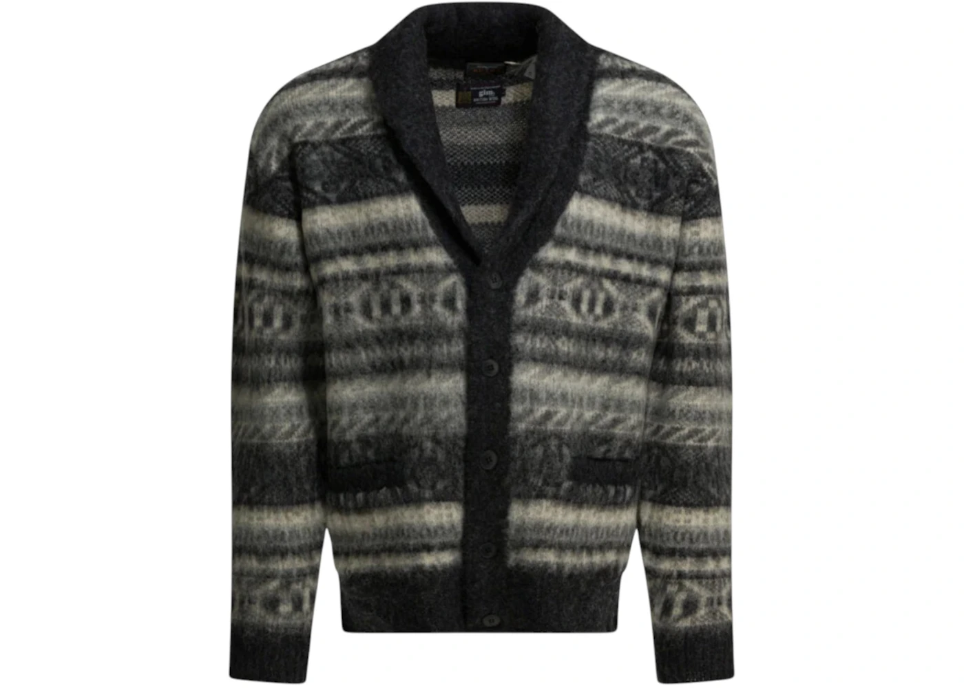 Beams Plus Wool Cardigan Grey