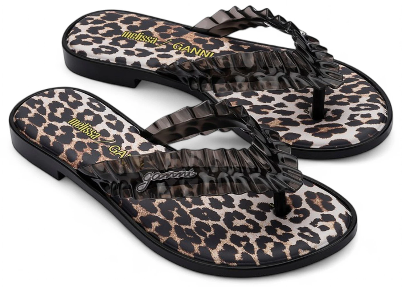 Melissa x Ganni Flip Flop Slim Black (Women's)