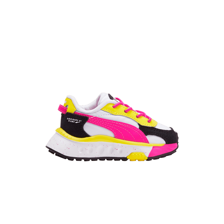 Puma Wild Rider Toddler 'Rollin' - Pink Glow Yellow'