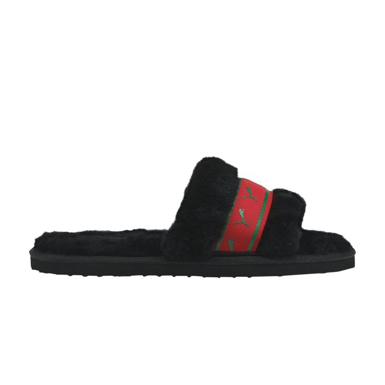 Puma Wmns Fluff Remix Slide 'Black High Risk Red'