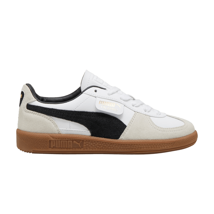 Puma Palermo Leather Big Kid 'White Black Gum'