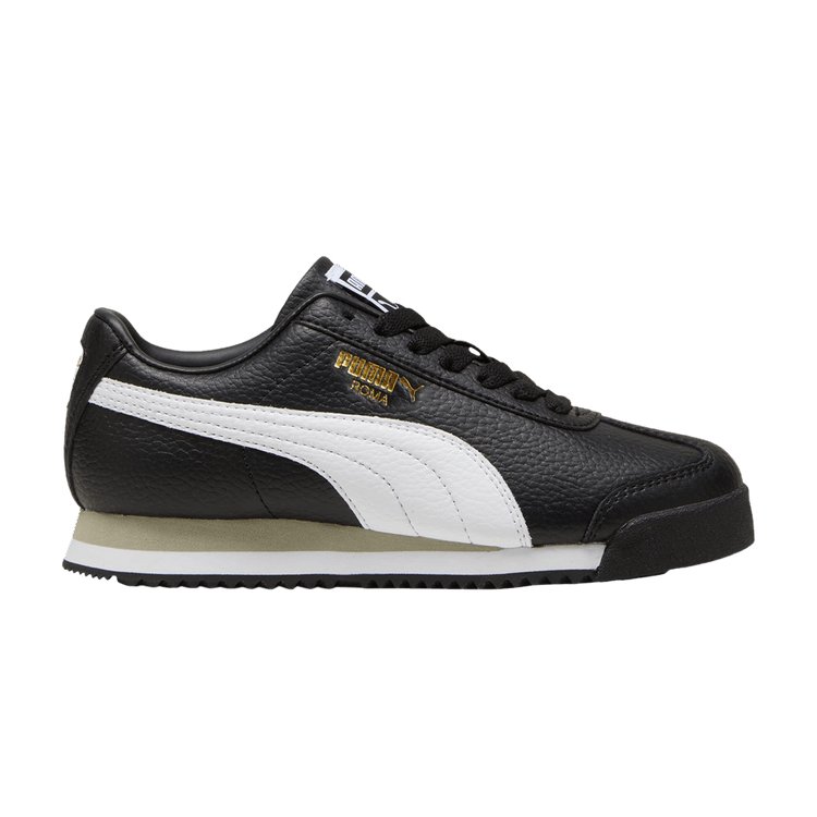 Puma Roma 24 Standard Big Kid 'Black White'