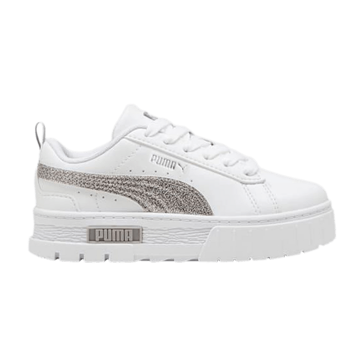 Puma Mayze Glitter Little Kid 'White/Silver'