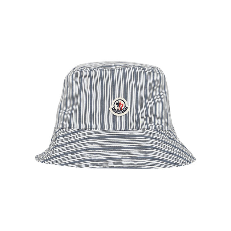 Moncler Striped Bucket Hat 'Navy'
