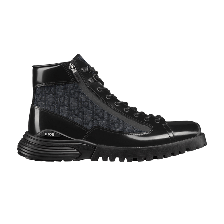 Dior Combat Ankle Boot 'Dior Oblique - Black'