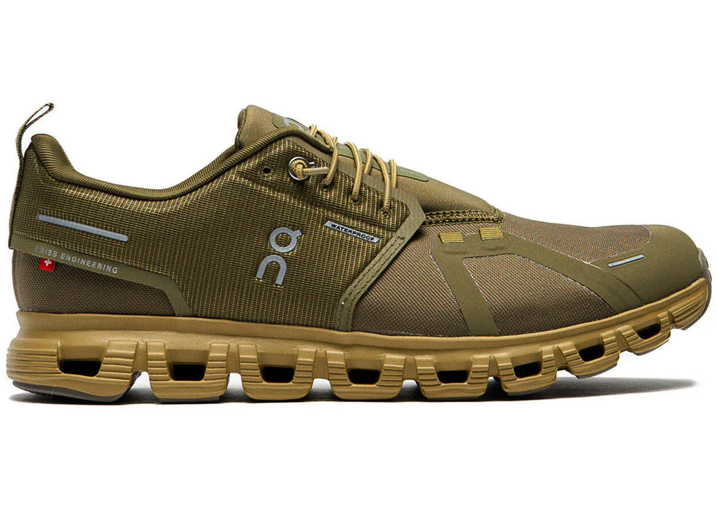 On Running Cloud 6 Waterproof Olive Safari